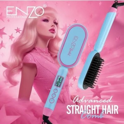 Brosse lissante chauffante ENZO ADVANCED STRAIGHT HAIR COMB Barbie Edition EN-4102B 