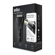 BRAUN Rasoir Electrique Series 3 Pro Skin 3020s, Etanche, 45 min autonomie, Tondeuse Intégrée