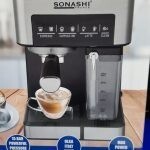 Sonashi Cafetière expresso 15 Bars, Capacité 1350W SCM-4975