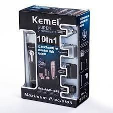 Kemei Kit Tondeuse Homme 10EN1 - KM1015 - Noir  Kit Tondeuse Homme 
