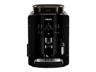 Machine a cafe krups broyeur automatique-15 bars - buse vapeur - noir - yy3957