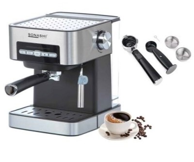 SONASHI Cafetière Expresso 15Bars Capacité 1.6L - 850W - SCM-4968