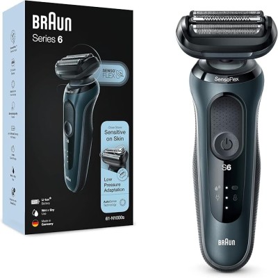 Braun Rasoir électrique pour homme, série 6 SensoFlex, rasoir électrique rechargeable , 61-N1000S
