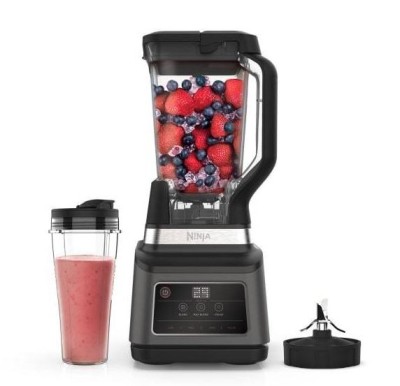 Ninja Blender 2en1, 1200 W, 2,1 L, vitesse variable, lame double action,BN750ME