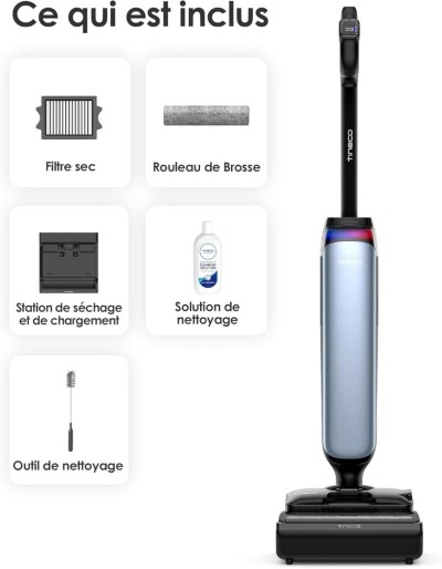 Aspirateur Balai sans Fil TINECO Floor One S9 Artist , 22 kPa, 50 Min d'autonomie