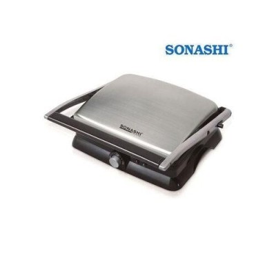 Panineuse et Machine à Sandwichs sonashi -2000W-Inox-Plaque non adhésif-sgt-852
