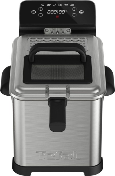 Friteuse huile TEFAL Semi-professionnelle 5 programmes-4L-2400w  Inox noir FR507D10