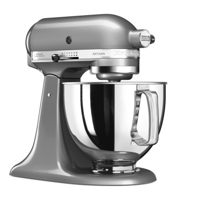 PETRIN KitchenAid Artisan - 300w - transmission direct- 4.8L - 5Ksm125Ecu - gris Argent