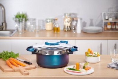 COCOTTE MINUTE SEB CLIPSOMINUT DUO 5L BLEU P4705100 made in france