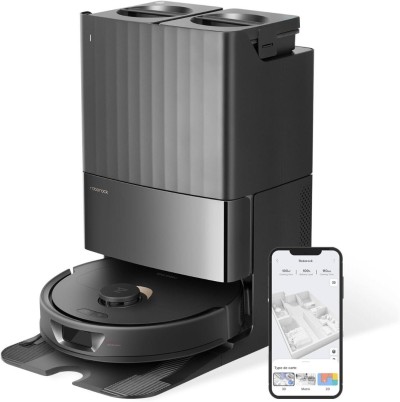 ROBOROCK Qrevo Robot Aspirateur Laveur avec Station-5500 Pa-Autonomie180min-Fonctions automatiques