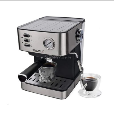 Sonashi Cafetière Expresso - 15 Bars - 850 W - Capacité 1,6 L - Scm-4967