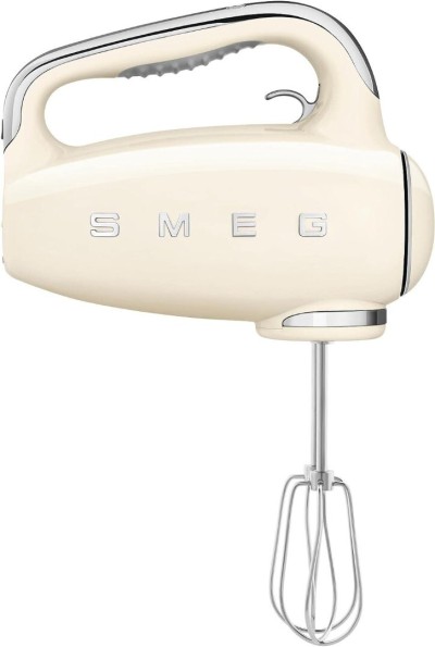 Smeg Batteur Électrique BEIGE , 9 Niveaux de Vitesse, Fonction Turbo, 250W - HMF01CREU