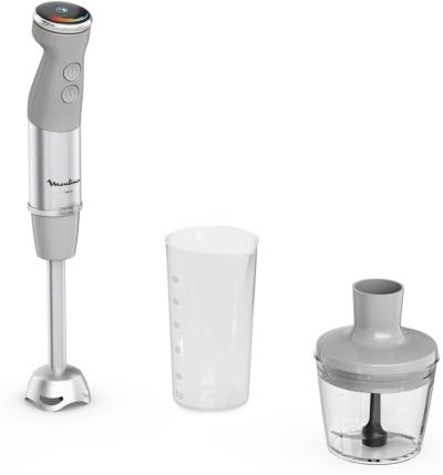 Moulinex Quickchef+ Bras Mixeur Technologie , 1000 W, Mode Silencieux, 20 vitesses - DD672B10