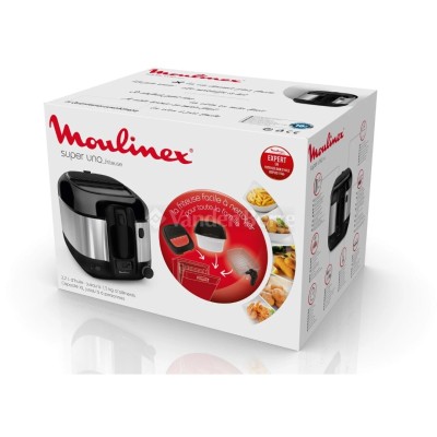 Moulinex Friteuse classique Super Uno 2,2 L-1.5 kg de frites-1800 W- 150 à 190C-AM316D10