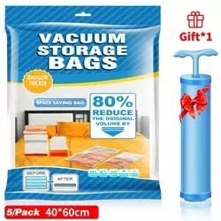 Sacs de rangement sous vide épais et durables, pour vêtements, oreillers, literie, couverture