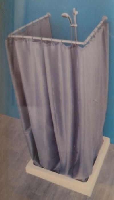  BARRE TRINGLE POUR RIDEAU DE DOUCHE