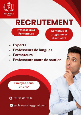 ecoles-formations-ecole-escoma-recrute-alger-centre-algerie