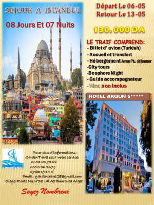  TOP PROMO SEJOUR A ISTANBUL