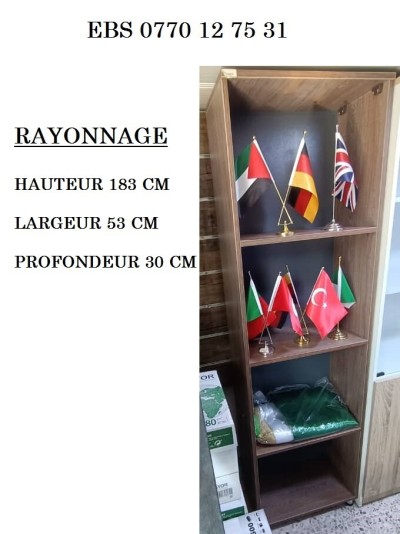 RAYONNAGE ARMOIRE BOIS