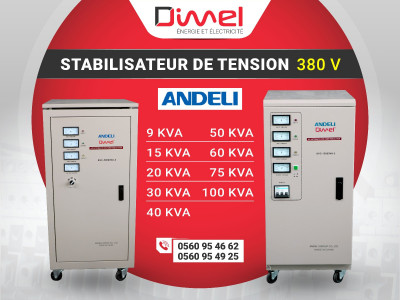 Stabilisateur de tension 380V  Andeli Dimel avec garantie 