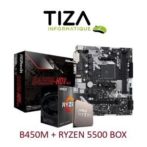 Combo B450M HDV + RYZEN 5500
