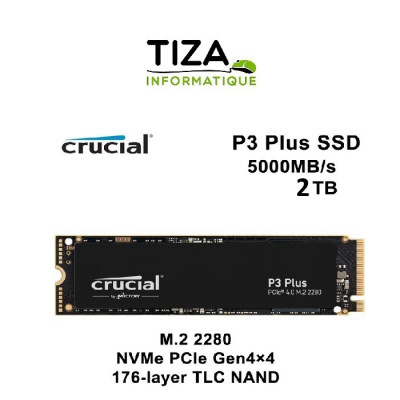 Crucial P3 Plus SSD 2To PCIe Gen4