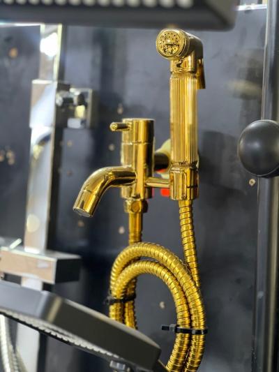 Douchette doré avec robinet 