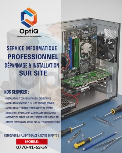 DEPANNAGE ET INSTALLATION DES ORDINATEURS
