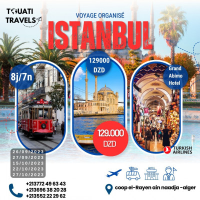 voyage-organise-promotion-istanbul-septembre-octobre-ain-naadja-alger-algerie