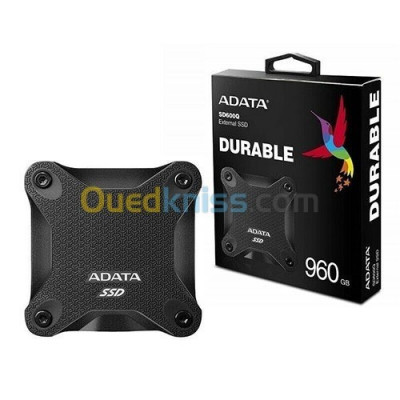 Disque Dur SSD  ADATA SD600Q 960GB Externe Noir