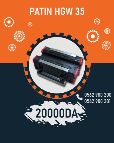 PATIN HGW 35 / ROULEMENT DE GUIDAGE LINÉAIRE HGW 35