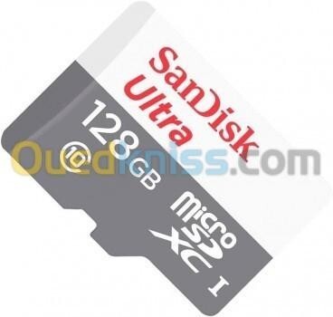 SanDisk Ultra Micro SD 128 Gb Carte Mémoire XC  Classe 10 UHS I - jusqu'a 100 Mbs