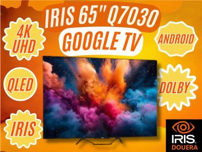 TV IRIS 75" Q7030 UHD 4K - QLED+ Smart GOOGLE TV ANDROID - 55 POUCES - WIFI - 60 Hz -Ethernet -HDMI