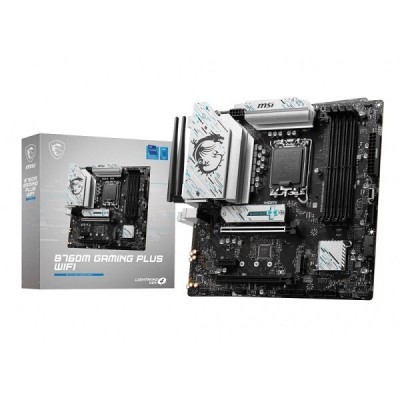 MSI B760 GAMING PLUS WIFI - ATX SOCKET 1700 - INTEL B760 - 4X DDR5 -M.2 PCIE 4.0 -USB 3.1 - WI-FI 6E