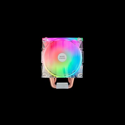 AIR COOLING MARS GAMING MCPU66 ARGB - MULTI SOCKET - 2 VENTILATEURS 120Mm - TDP 220W - TRANSPARENT