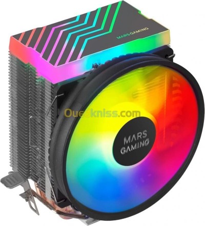 VENTILATEUR MARS GAMING MCPU33 - CPU FRGB - 3 HEATPIPES - TDP 140W  - ULTRA-SILENCIEUX - MULTISOCKET