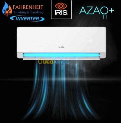 CLIMATISEUR IRIS SPLIT AZAO+ T1 2025 - 12000 BTU - INVERTER - +60 DEGREE - A CLASS - BLANC 
