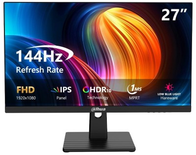 DAHUA LM27-B221B - ECRAN GAMING 27" FHD - DALL IPS - 144HZ - 1MS - VESA - HDMI / DP - BLACK