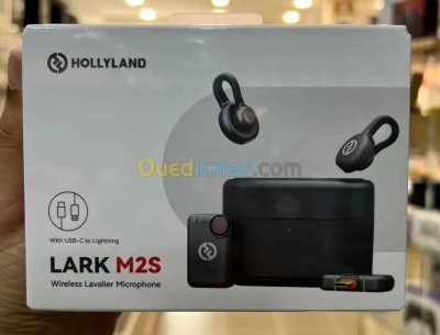 HOLLYLAND LARK M2S COMBO - MICROPHONE SANS FIL - ULTRA-C - 2TX + 1RX + RX CAMERA - 2,4 GHZ - BLACK 