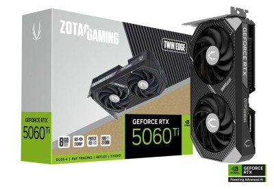 ZOTAC GAMING GEFORCE RTX 5060 TI TWIN EDGE - 8GB GDDR6 4k - DLSS 4 - RAY TRACING - REFLEX - BLACK
