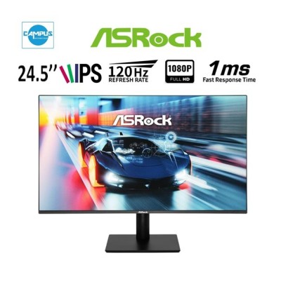 ASROCK CL25FFA - ECRAN GAMING 25" FHD - DALL IPS - 120HZ - 1MS - ADAPTIVE - VESA - HDMI/DP -BLACK