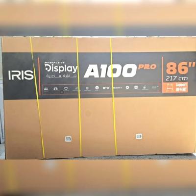 IRIS ÉCRAN INTERACTIF - A100 PRO 86" TACTILE - 4K UHD - ANDROID - WIFI 6 - BLUETOOTH - SUPPORT