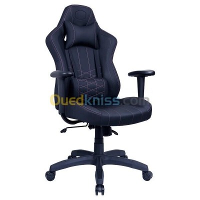 COOLER MASTER SIÉGE GAMING CALIBRE E1 - CUIR PU - ERGONOMIQUE - ACCOUDOIR FIXÉ -NYLON -120 KG -NOIR 