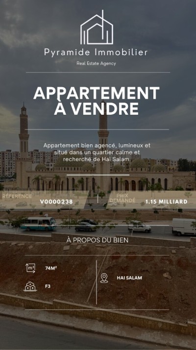 Sell Apartment F3 Oran Bir el djir