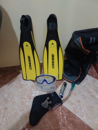 Pack complet : palme + masque plongée 