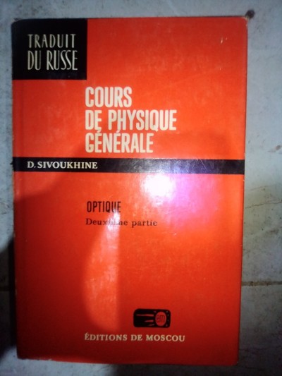 LIVRES : COURS DE PHYSIQUE DE SIVOUKHINE