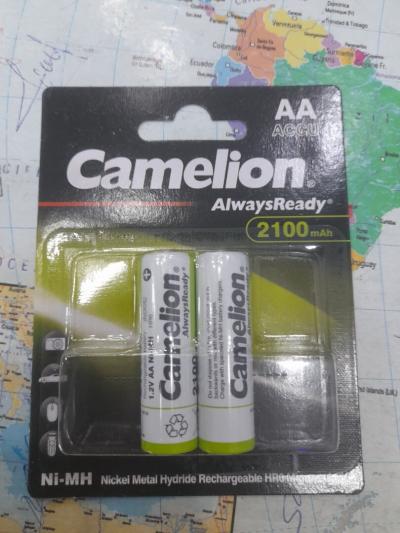 Pile rechargeable Camelion AA HR6 1.2V 2100mAH (paquét de 2)