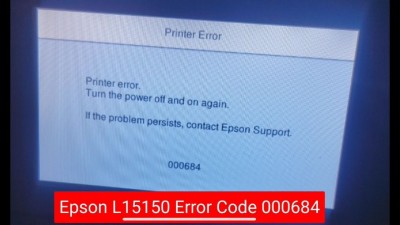 réparation epson Erreur Code 000684