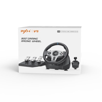 Volant de Course PXN V9 Pédales et Levier de Vitesses pour PC, PS3, PS4, Xbox One, Xbox Series X|S