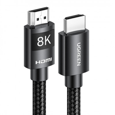 UGREEN HDMI 2.1 Cable 8K (5 Mètres) Ultra High Speed HDMI Cord Braided 48Gbps 4K@240Hz 8K@60Hz